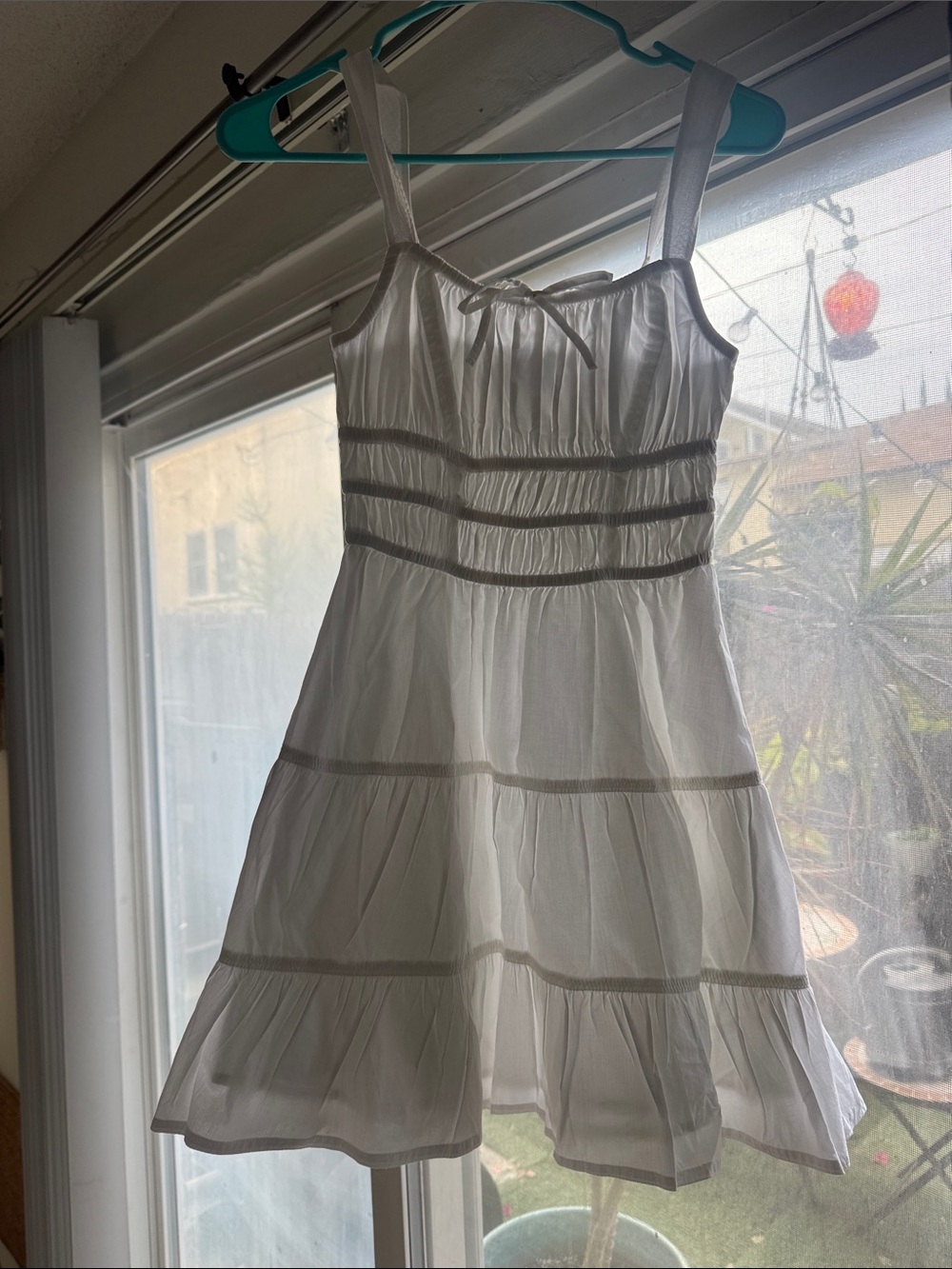 Sunday Best White Smocked Strapless Top